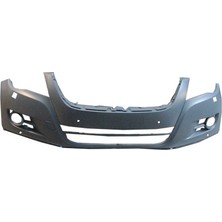 Tyg 2008 - 2011 Volkswagen Tiguan Ön Tampon Gri (Astarlı Sis Delikli Sensör - Far Yıkama Delikli Tyg) (Oem NO:5N0807217EGRU)