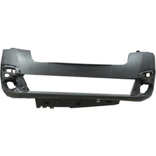 TŞT 2016 - 2018 Peugeot Partner Van Ön Tampon Siyah Astarlı Sis - Panjur Delikli Oem No: 1613563580