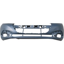 TŞT 2016 - 2018 Peugeot 208 Ön Tampon Siyah (Astarlı Sis - Sensör Deliksiz Phıra) (Oem NO:1613478880)