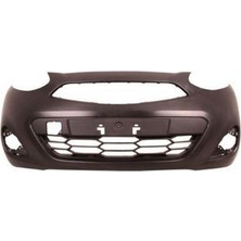 Tyg 2013 - 2018 Nissan Micra K13 Ön Tampon Siyah (Sis Delikli)(Tüv)(Tyg) (Oem NO:620223HN0H)