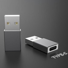 Polham Mini USB To Type C Çevirici Dönüştürücü Adaptör, 5A Ultra Hızlı Şarj ve Data Aktarım