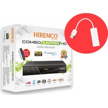 Hiremco Combo Zapper Çanaklı ve Çanaksız (Internet Tv ) Hd Uydu Alıcısı + USB Ethernet Port Hediyeli