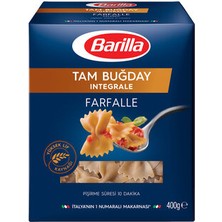 Barilla Tam Buğday Kelebek Makarna (Integrale Farfalle) 400 G * 5 Adet