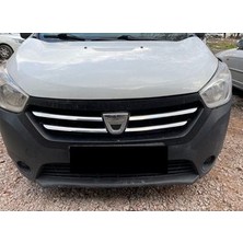MZM Oto Dizayn Dacia Dokker Krom Ön Panjur 4 Prç. 2012 ve Üzeri Paslanmaz Çelik
