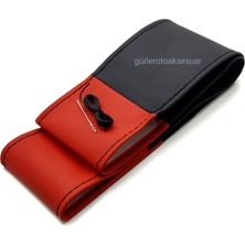 Gürler Oto Kılıf ve Aksesuar Fiat Linea Dikmeli Direksiyon Kılıfı Dikmeli 4prc Kırmızı-Siyah