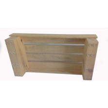 Wooden Gold 7 cm Yükseklikte Doğal Ahşap Çocuk Basamağı 27 cm x 50 cm