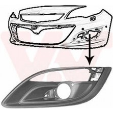 BSG Opel Astra J 2014 Sis Far Bakaliti Sol Sıslı Kromsuz (Oem NO:1223289)
