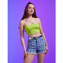Koton İnce Askılı Crop Büstiyer