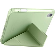 Techno Face Apple iPad Mini 2021 (6.nesil) Kılıf Tri Folding Kalem Bölmeli Standlı Yumuşak Silikon Kılıf