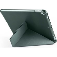 Techno Face Apple iPad 10.2 (8.nesil) Kılıf Tri Folding Kalem Bölmeli Standlı Yumuşak Silikon Kılıf