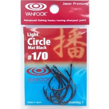 Vanfook Light Circle Iğne Mat Black #1/0 (7 Adet)