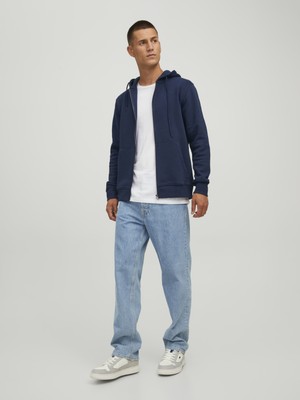 Jack & Jones Düz Renk Fermuarlı Sweatshirt-12210830