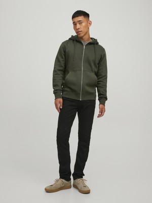 Jack & Jones Düz Renk Fermuarlı Sweatshirt-12210830