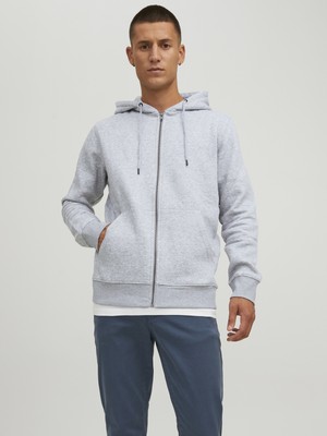 Jack & Jones Düz Renk Fermuarlı Sweatshirt-12210830