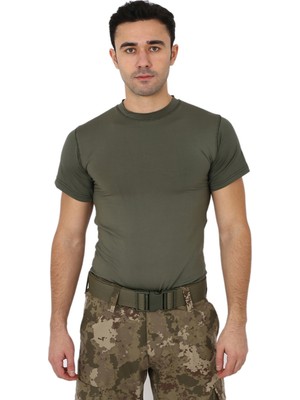 Kordak Haki Microfiber Tişört - Kısa Kol Micro T-Shirt - Askeri Malzeme