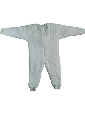 Özlem Bebe 7 12 Yaş Arası Yesil Cizgili Uyku Tulumu