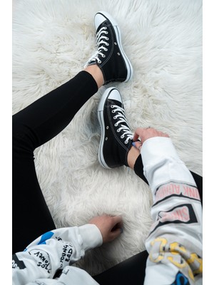 Bartrobel Unisex Siyah Convers Bilekli Spor Sneaker