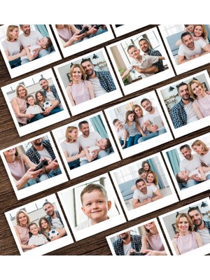 BK Kişiye Özel 18 Adet Fotoğraf Baskılı Pola Kart