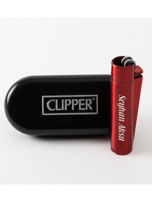 BK Kişiye Özel Red Devil Clipper Metal Çakmak