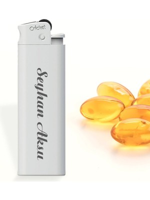 BK Kişiye Özel Isimli Beyaz Cricket Deluxe Turbo Taşlı Metal Çakmak