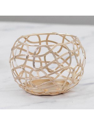 Metal Mum Tutucular Yoga Düğün Ev Centerpieces Için Lüks Şamdanlar 90X90X75MM(Yurt Dışından)