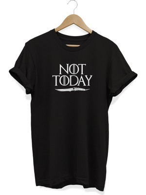 Remonz Not Today Game Of Thrones Baskılı Oversize T-Shirt