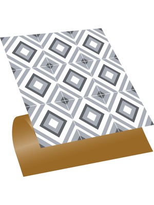 Tink Kendinden Yapışkanlı Mutfak Banyo Kaplama Geometrik 040 Desenli Pvc Karo 30x30 cm 11 Adet 1m2