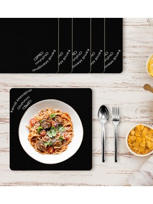 BK Kişiye Özel Mesajlı 6’lı Kare Ahşap Supla Takımı-1