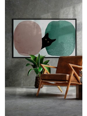 Özcanlar Çerçeve Çerçeveli Tablo Modern Sanatsal Dekorasyon Ev Dekoru Tekli Çerçeve Tablo ÖZC-455