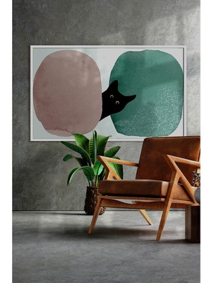 Özcanlar Çerçeve Çerçeveli Tablo Modern Sanatsal Dekorasyon Ev Dekoru Tekli Çerçeve Tablo ÖZC-455