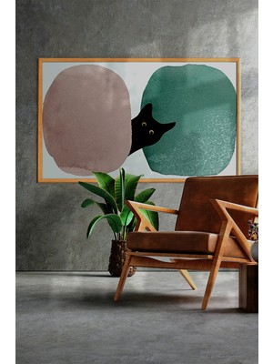 Özcanlar Çerçeve Çerçeveli Tablo Modern Sanatsal Dekorasyon Ev Dekoru Tekli Çerçeve Tablo ÖZC-455