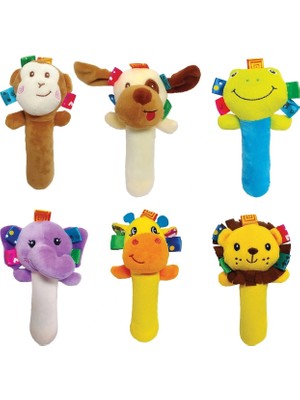 Sozzy Toys Peluş Oyuncaklar Sık Sık Çıngıraklı Hayvanlar Kız Çocuklar İçin Eğlenceli Aksesuar