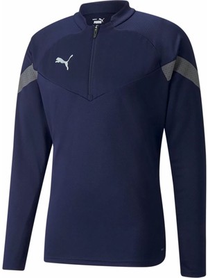 Puma Teamfinal Training 1/4 Zip Top Erkek Futbol Antrenman Ceketi 65737506 Lacivert