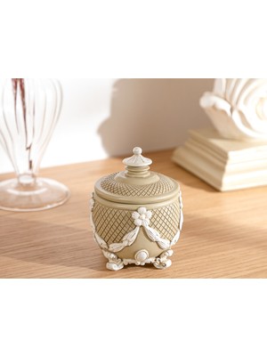 English Home Royal Dekoratif Kutu 7.2x9 cm Krem