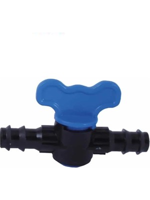 Berlin Shop Karbonplast Damlama Sulama Küresel Mini Vana 10 Adet - Mini Ball Valve 10 Pcs (Vana 16 x 16 Mm)