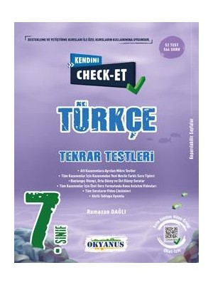 Okyanus Yayınları 7. Sınıf Kendini Check - Et Türkçe Tekrar Testleri (Ciltli)