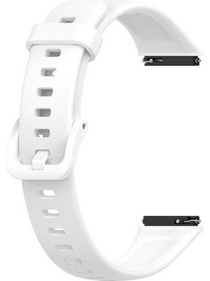 Case Street Huawei Band 7 Kordon Mat Klasik Silikon Krd 11 Beyaz
