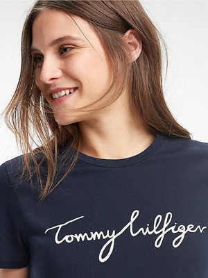 Tommy Hilfiger Kadın T-Shirt WW0WW24967-403