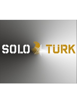 Oto Sticker Solotürk Orta Boy Sticker 58X13Cm Solo Türk Sticker