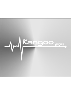 Oto Sticker Renault Kangoo Nabız Kalp Atışı Sticker 2 Adet