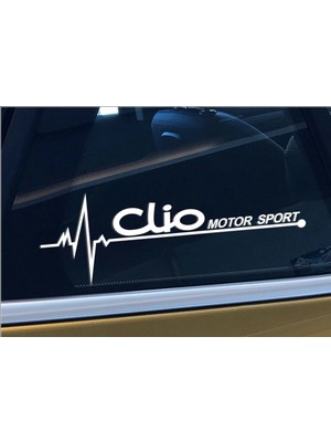 Oto Sticker Renault Clio Nabız Kalp Atışı Sticker 2 Adet