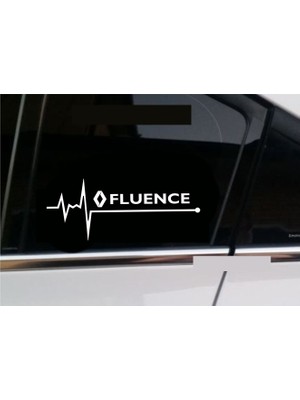 Oto Sticker Renault Fluence Nabız Kalp Atışı Sticker 2 Adet