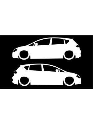 Oto Sticker Seat Leon Mk2 Basık Kelebek Silüet Stickeri 2 Adet