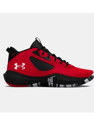 Under Armour UA Lockdown 6 Kırmızı Basketbol Ayakkabısı Dayanıklı Deri Üst Kısım ve Nefes Alabilirlik