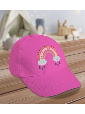 Bk Kids Boho Tasarımlı Cotton Çocuk Şapkası-Pembe