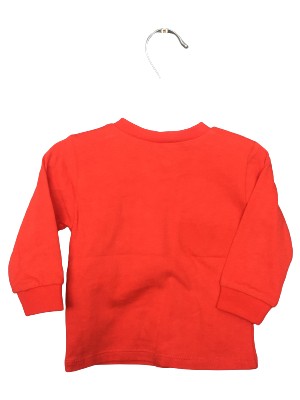 BebePan Baskılı Kırmızı Uzun Kollu Sweatshirt