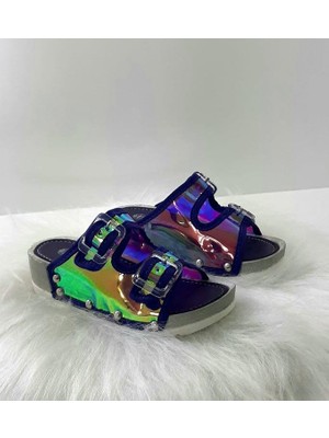 Gezer 12434 Mor Renk Kız Çocuk Şık Terlik