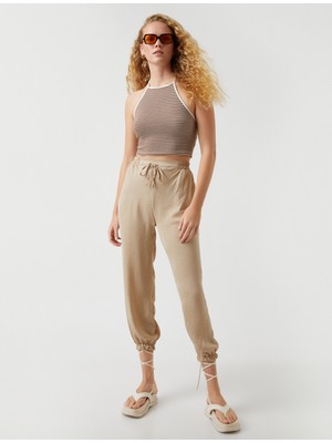 Koton Jogger Pantolon Beli Bağlamalı Cepli