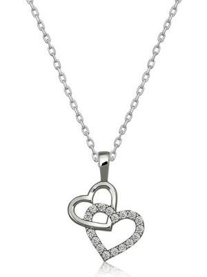 Himarry 925 Ayar Gümüş Kalp Kadın Gümüş Kolye