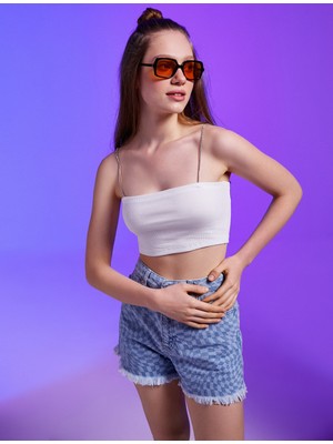 Koton İnce Askılı Crop Atlet